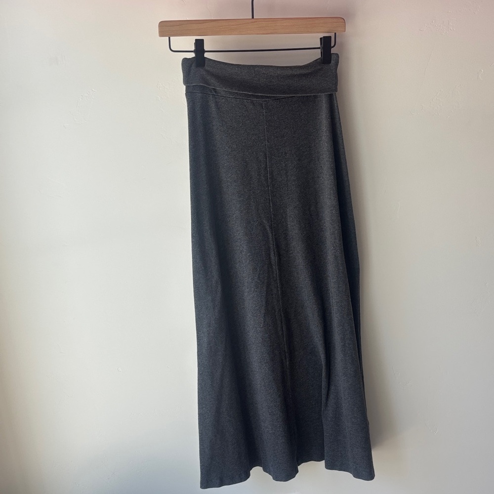 James Perse Charcoal A-Line Skirt